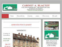 Tablet Screenshot of cabinetblactot.com